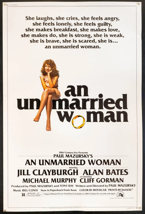 An Unmarried Woman Original Vintage Movie Poster