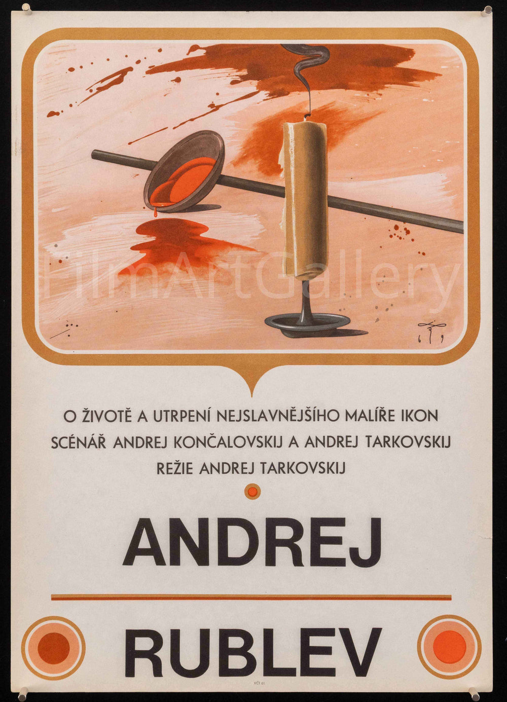 Andrei Rublev Original Vintage Movie Poster