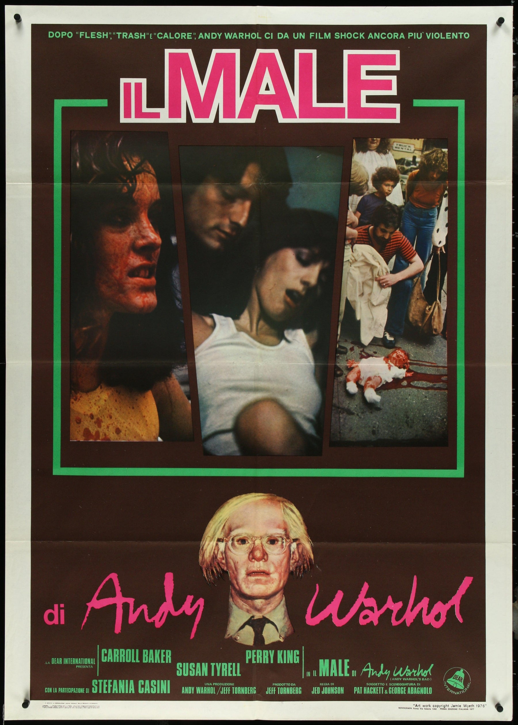 Andy Warhol's Bad Movie Poster 1977 Italian 2 Foglio (39x55)