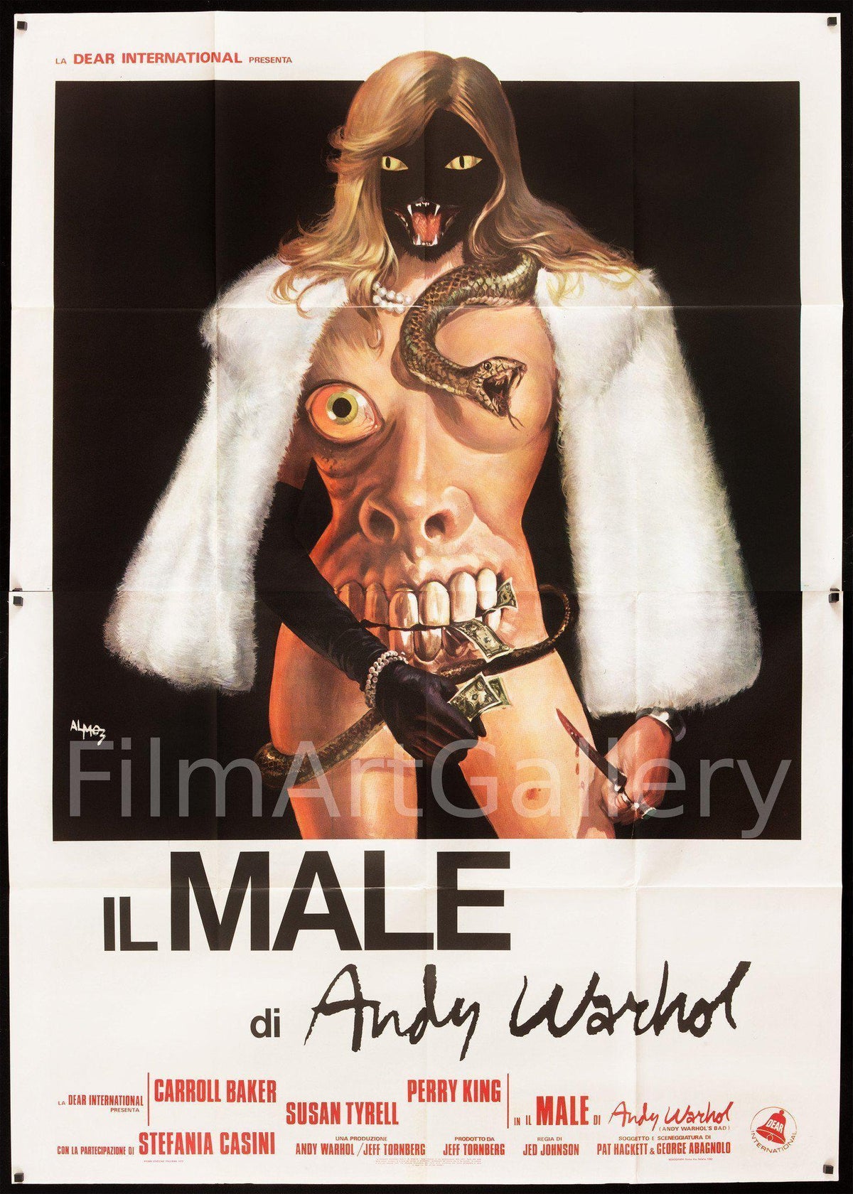 Andy Warhol&#39;s Bad Original Vintage Movie Poster