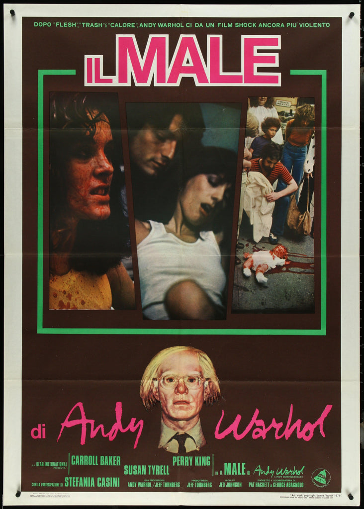 Andy Warhol's Bad Original Vintage Movie Poster