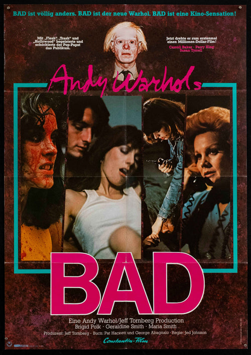 Andy Warhol's Bad Original Vintage Movie Poster