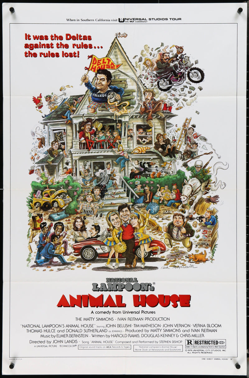 Animal House 1 sheet (27x41) Original Vintage Movie Poster