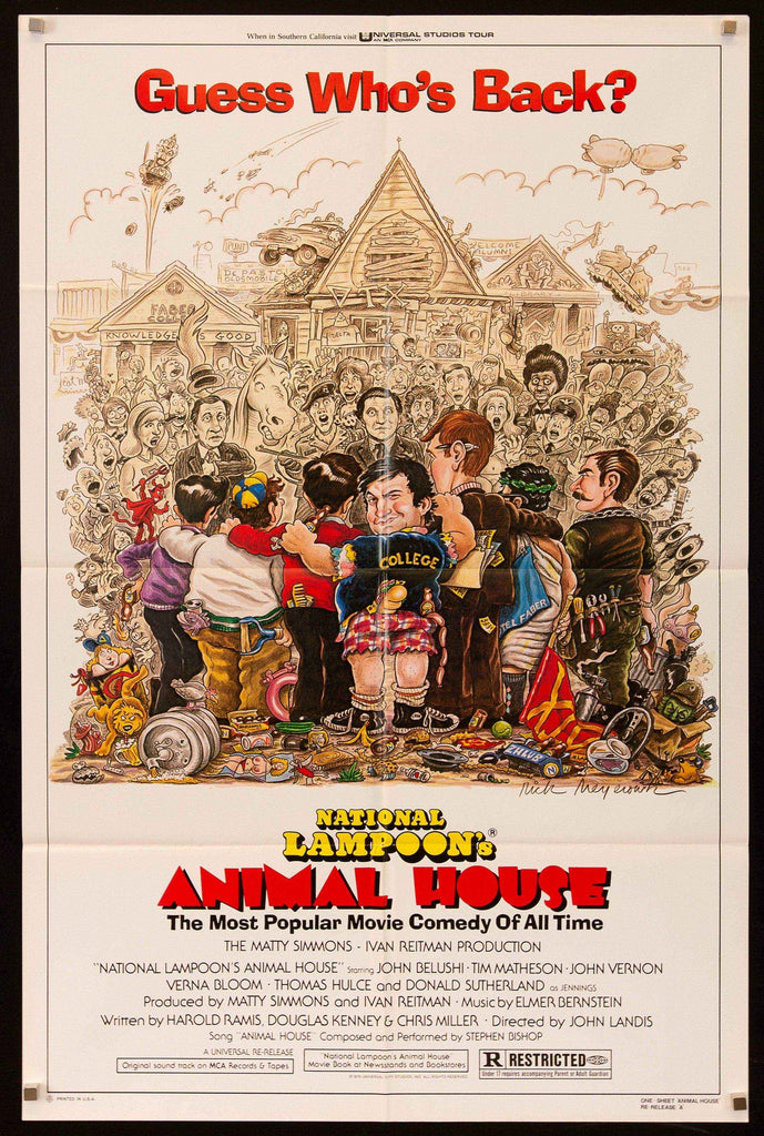 Animal House Movie Poster 1979 RI 1 sheet (27x41)