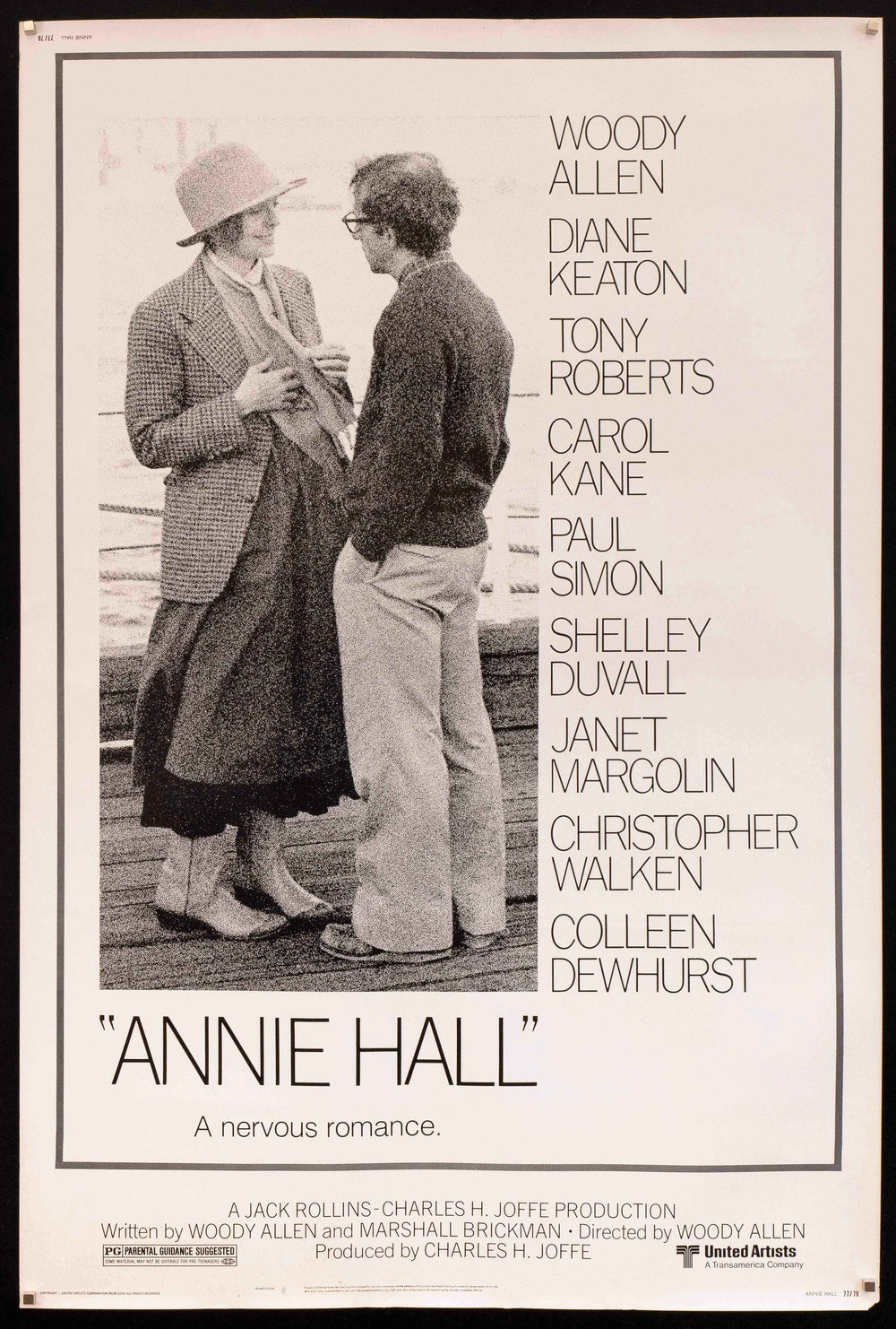 Annie Hall Original Vintage Movie Poster