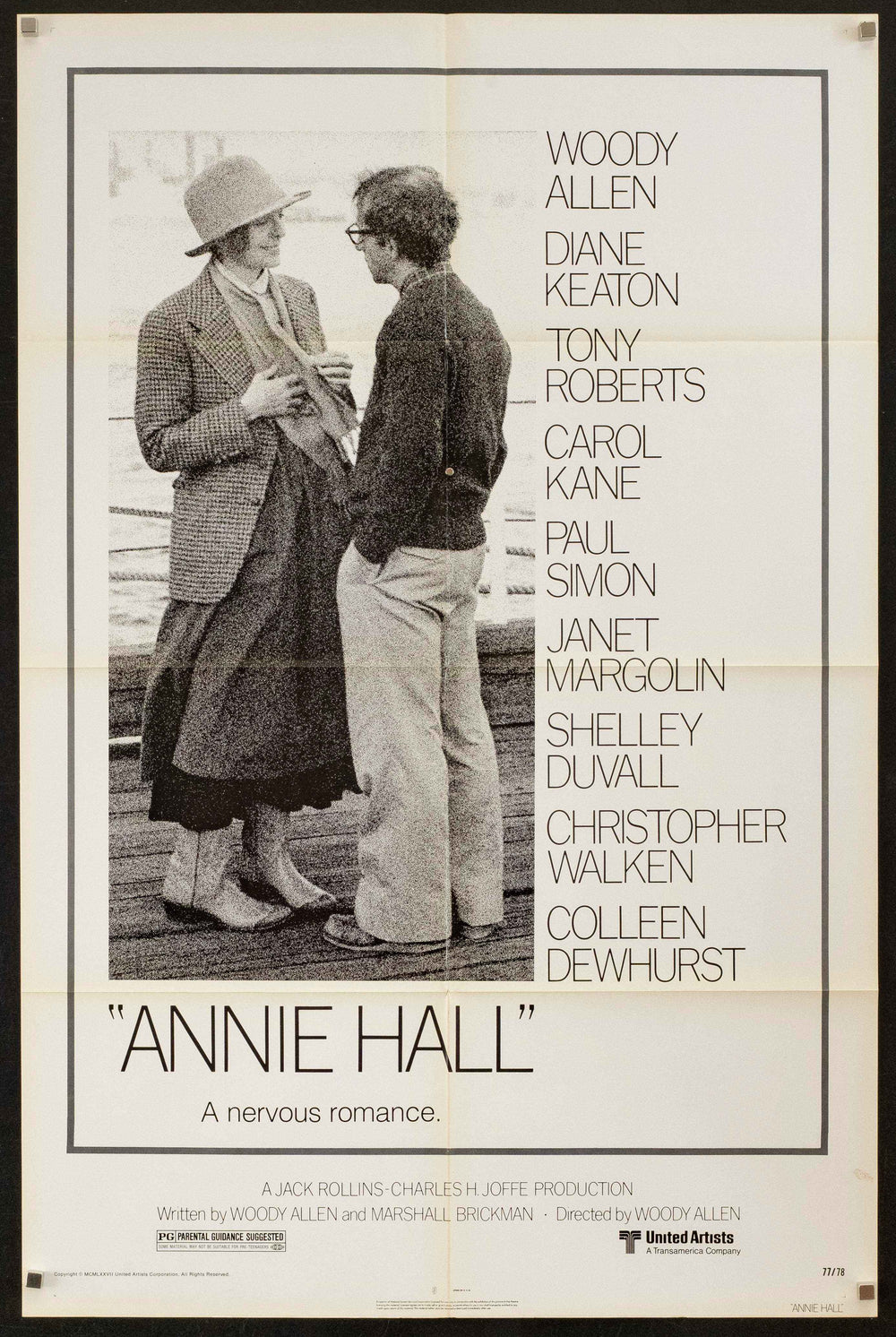 Annie Hall Original Vintage Movie Poster