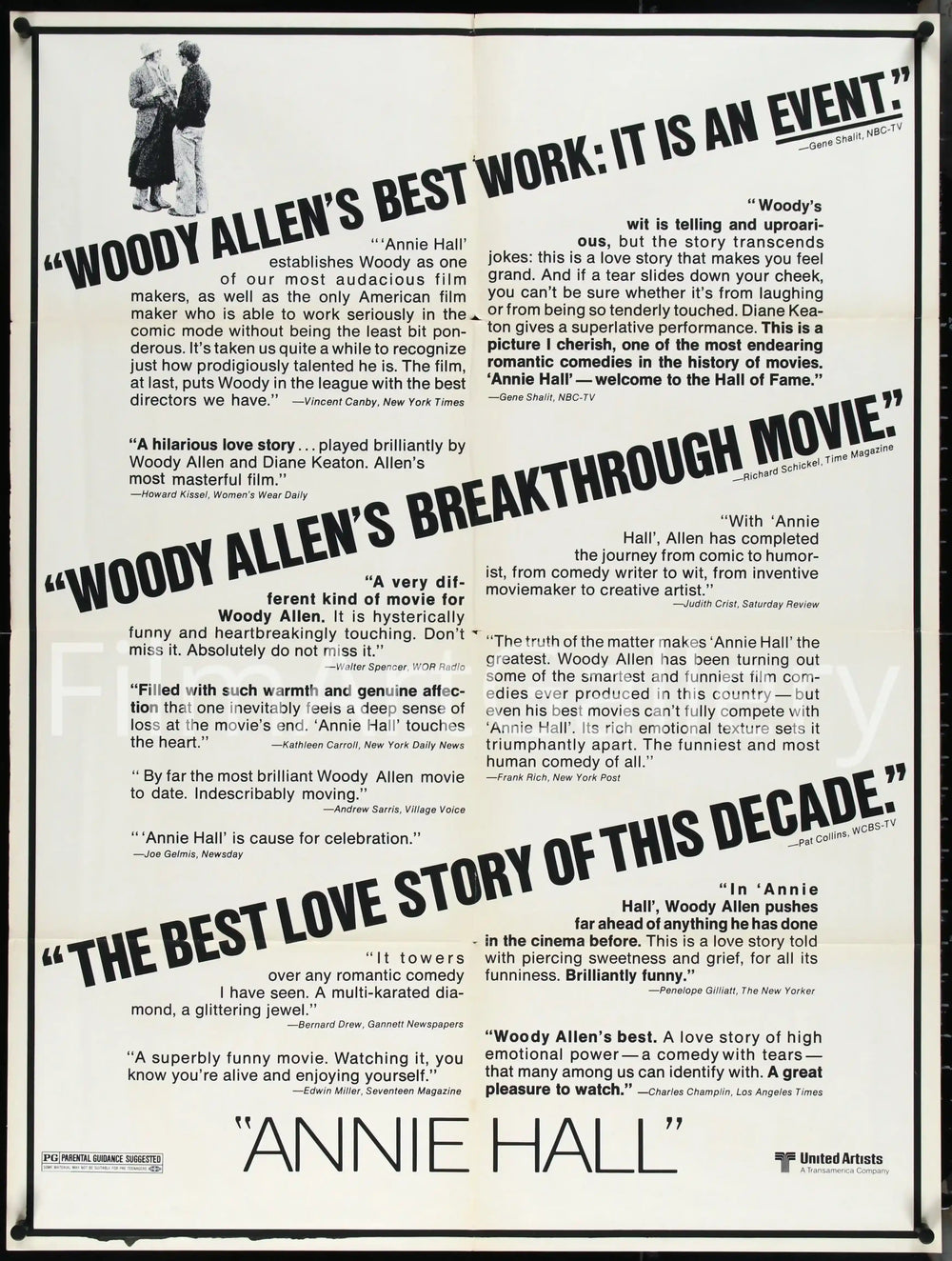 Annie Hall Original Vintage Movie Poster