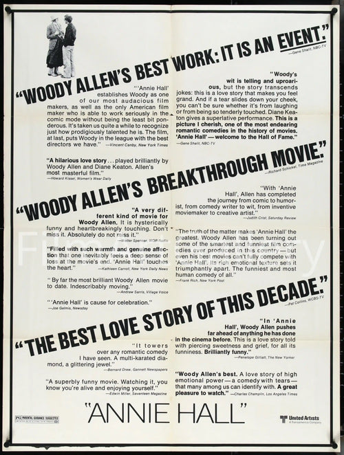Annie Hall Original Vintage Movie Poster