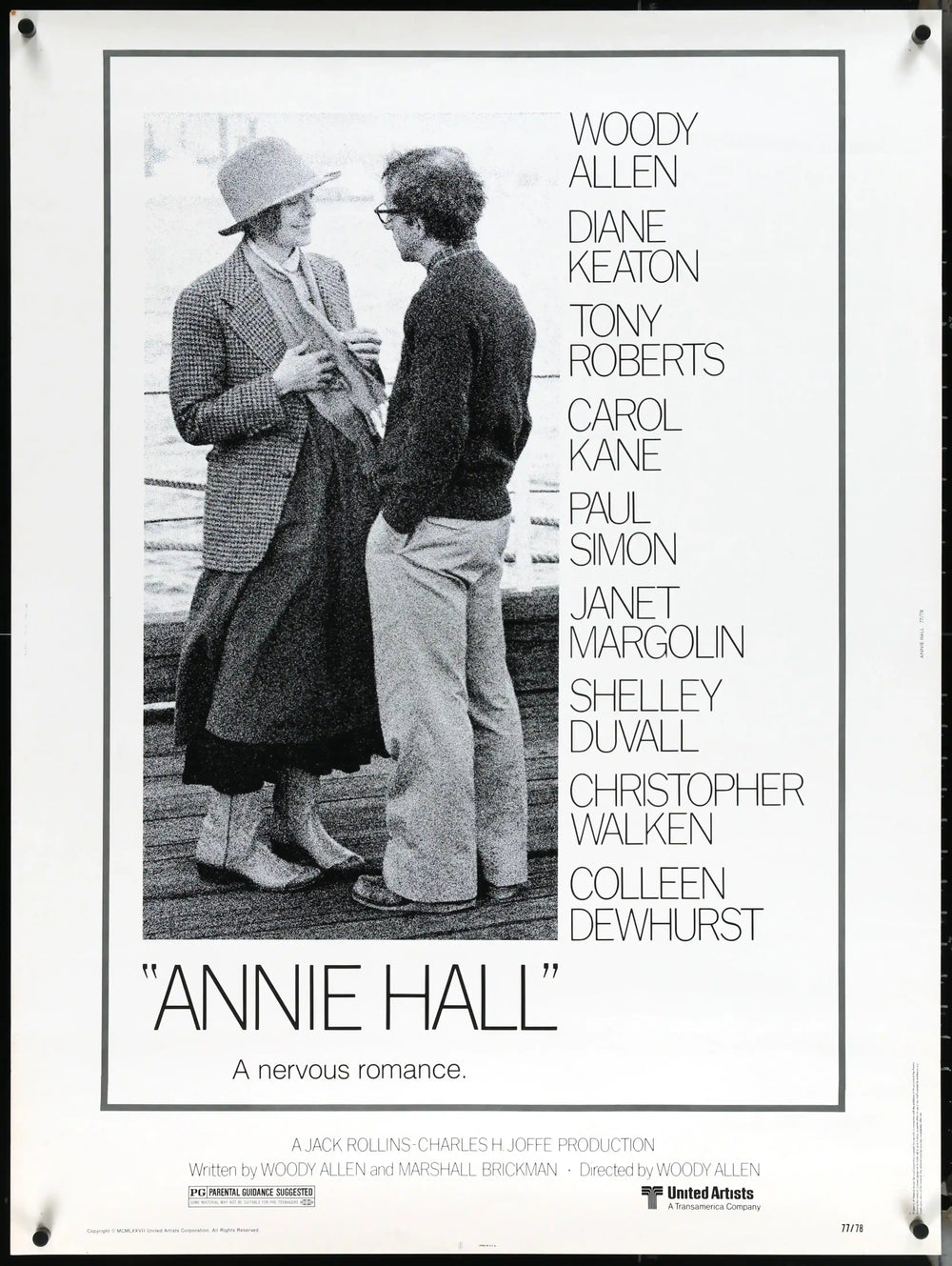 Annie Hall Original Vintage Movie Poster