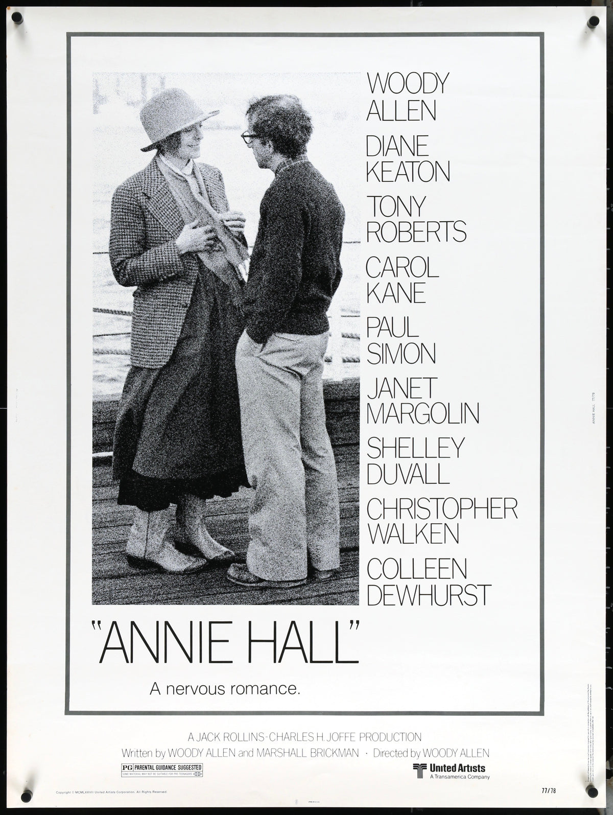 Annie Hall Original Vintage Movie Poster