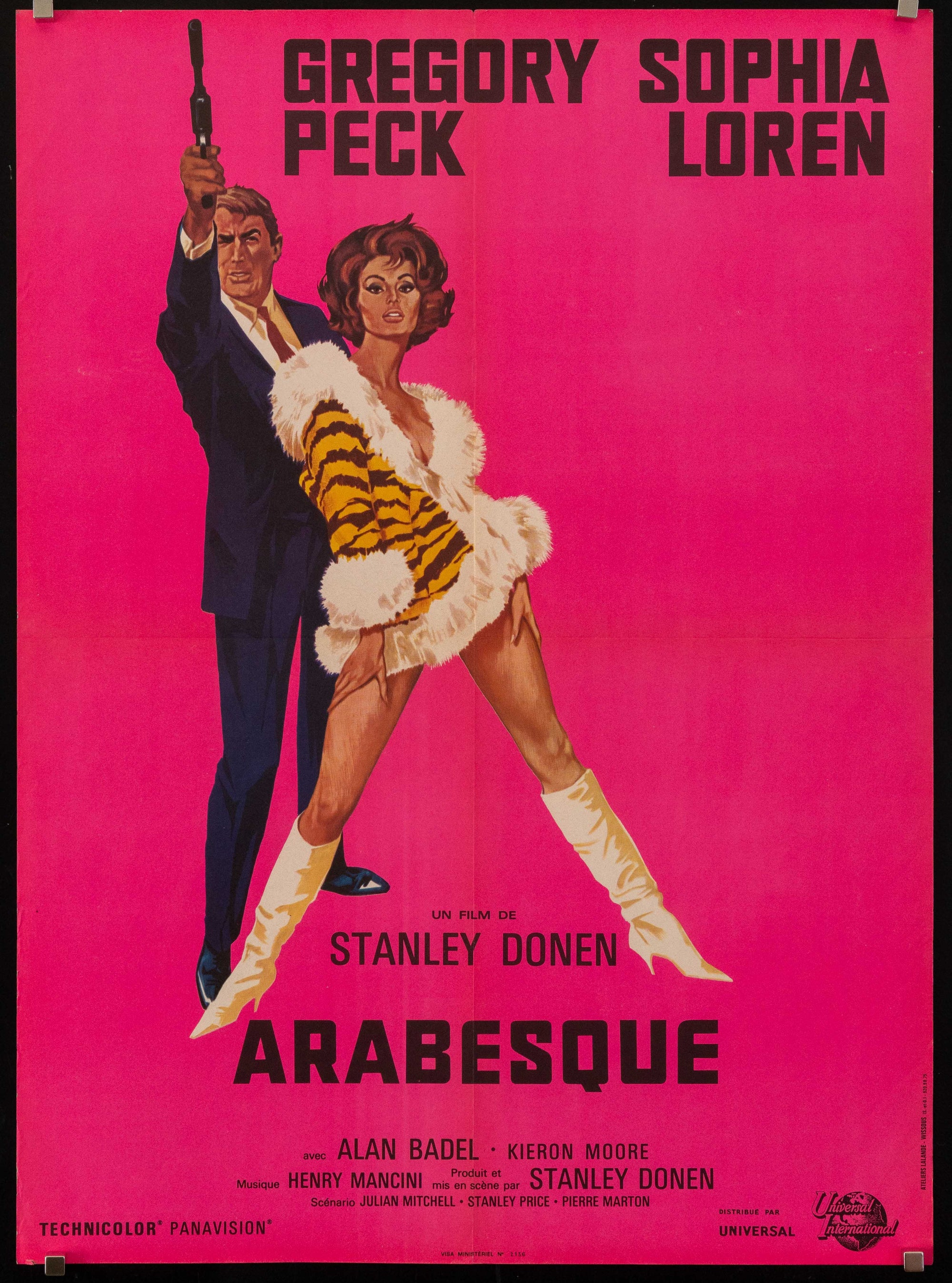 Arabesque French Small (23x32) Original Vintage Movie Poster