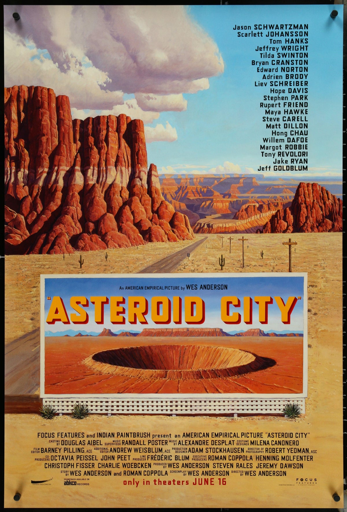 Asteroid City Original Vintage Movie Poster