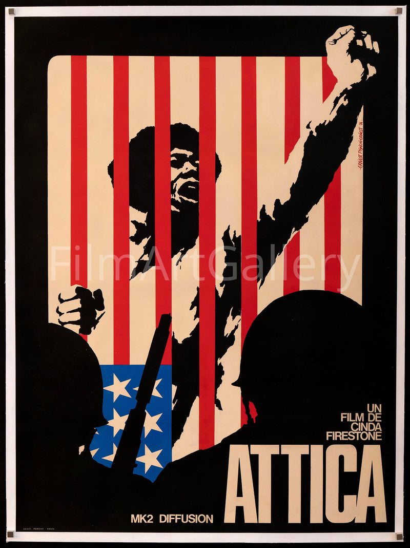Attica French medium (31x47) Original Vintage Movie Poster