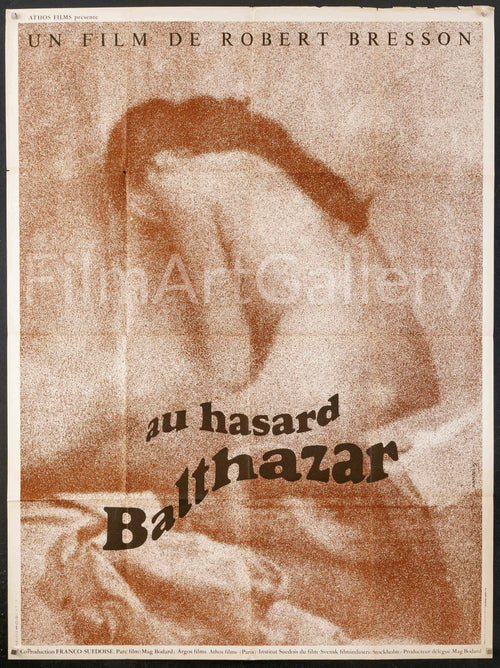 Au Hasard Balthazar Original Vintage Movie Poster