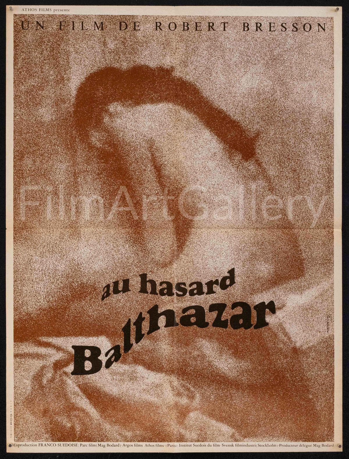 Au Hasard Balthazar Original Vintage Movie Poster