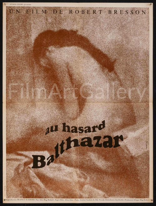 Au Hasard Balthazar Original Vintage Movie Poster