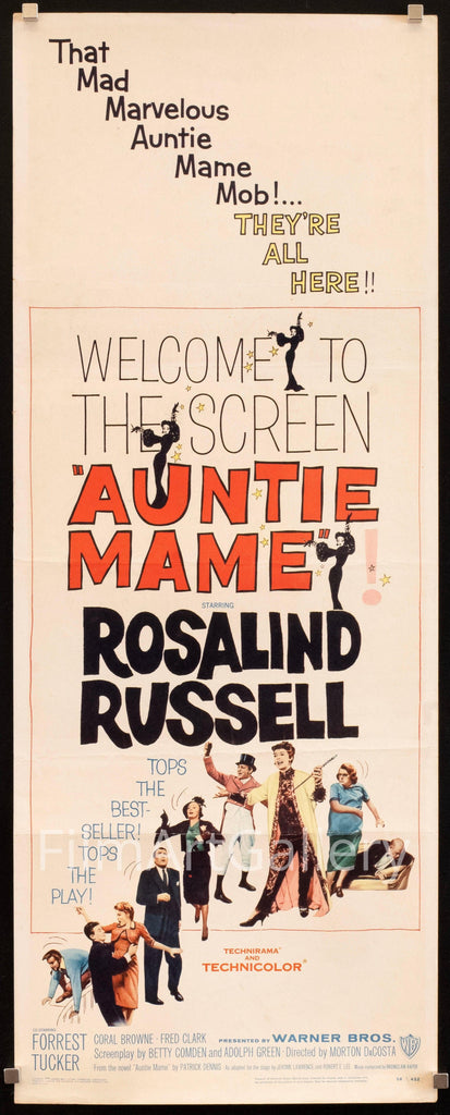 Auntie Mame Insert (14x36) Original Vintage Movie Poster