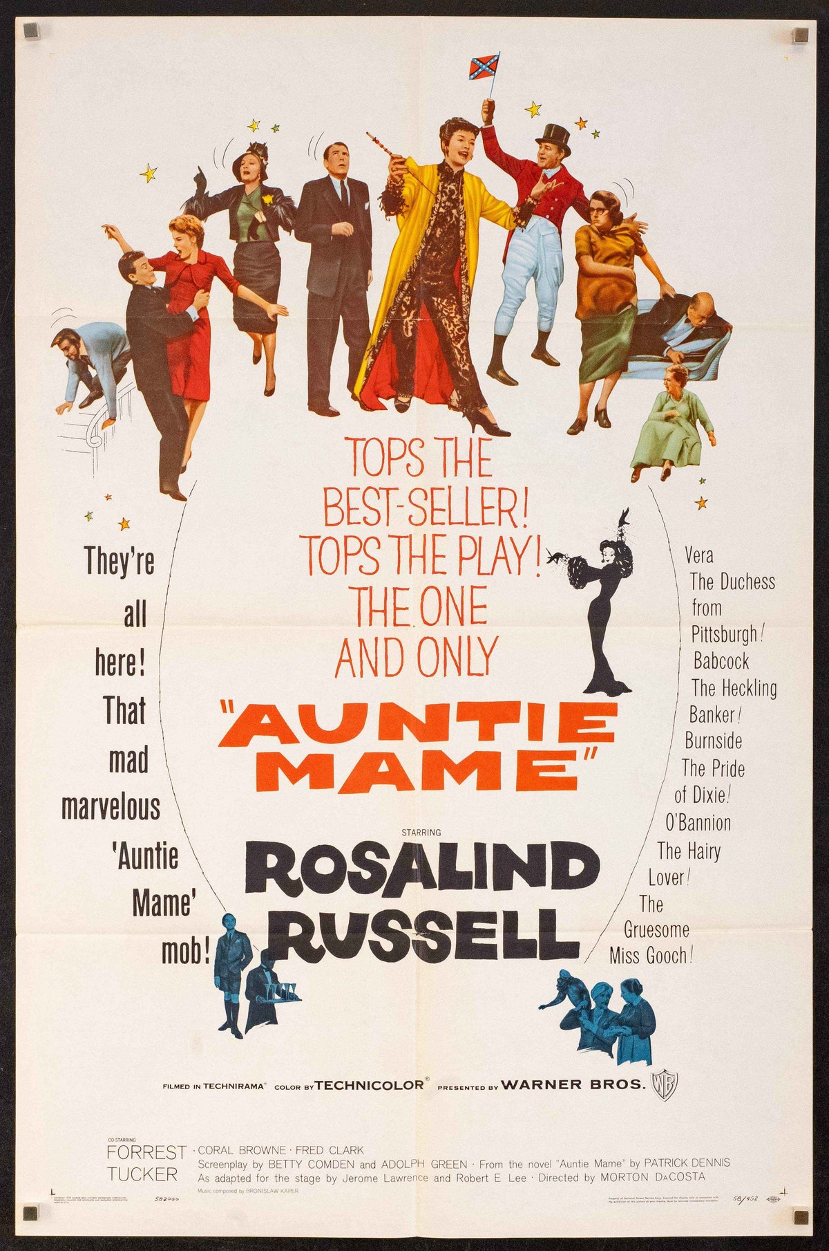 Auntie Mame Original Vintage Movie Poster