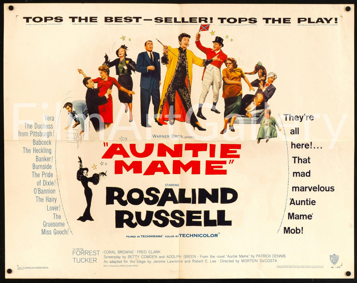 Auntie Mame Original Vintage Movie Poster