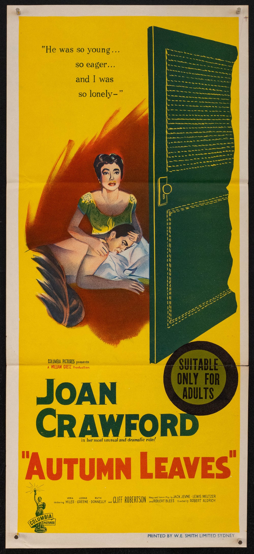 Autumn Leaves Original Vintage Movie Poster