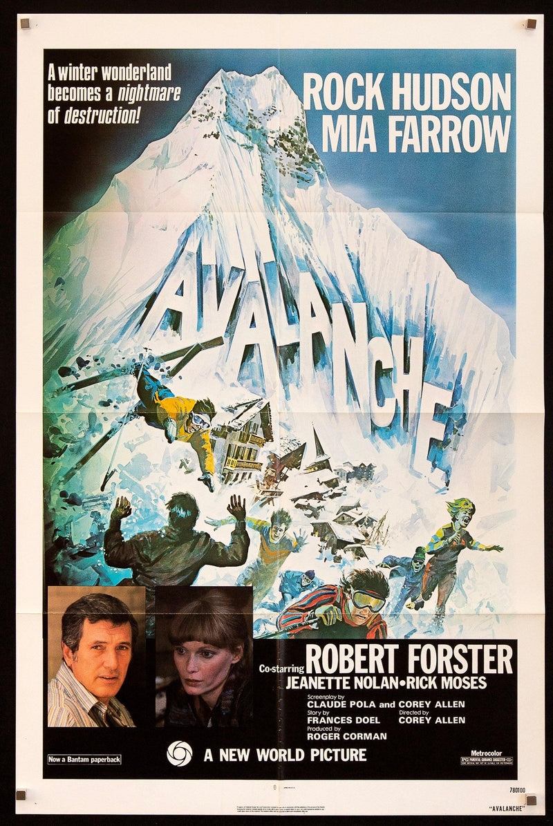 Avalanche 1 Sheet (27x41) Original Vintage Movie Poster