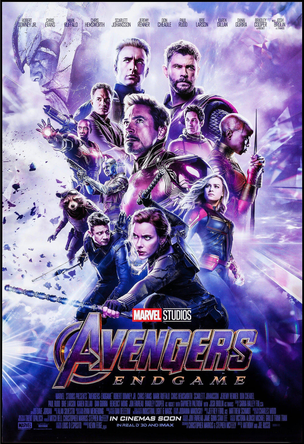 Avengers: Endgame Light Purple International Poster Original Vintage Movie Poster