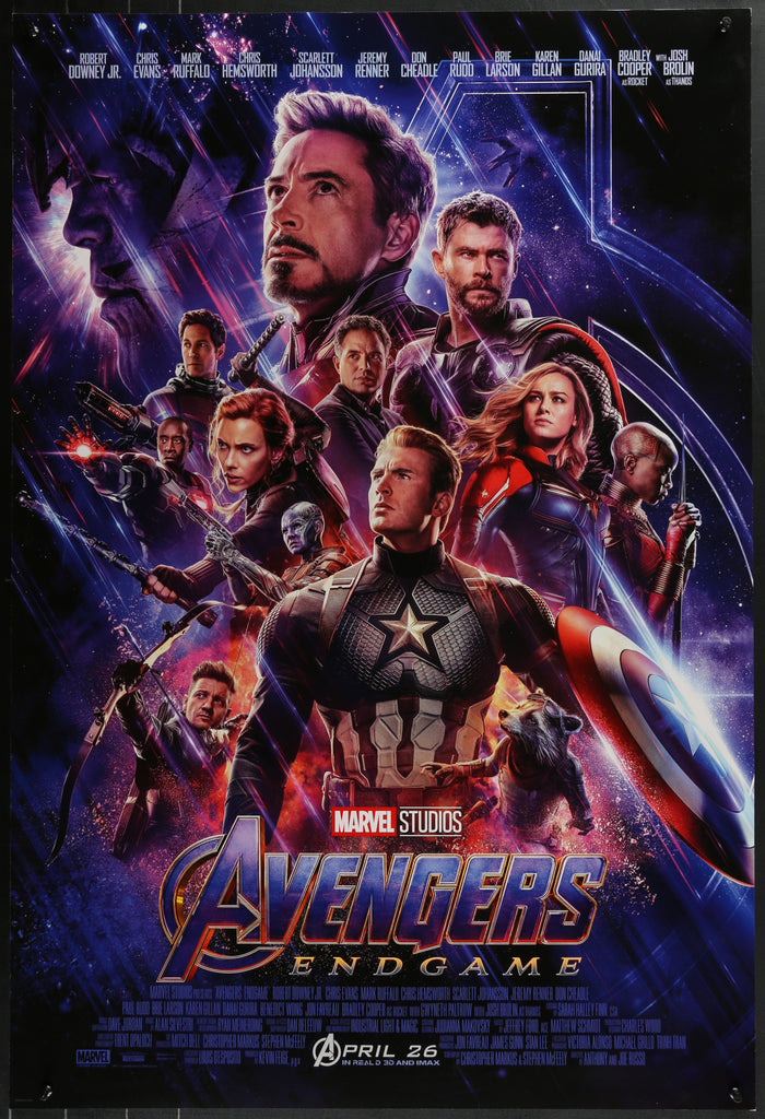 Avengers Endgame Official Movie Poster Original Vintage Movie Poster