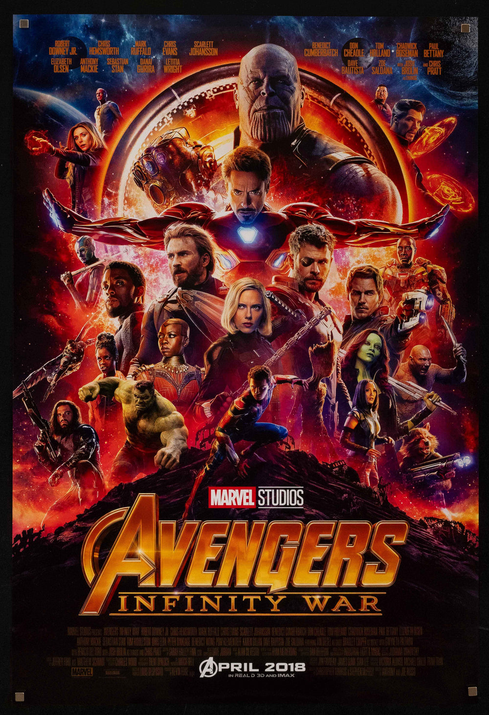 Avengers: Infinity War Original Vintage Movie Poster