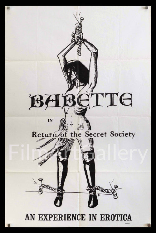 Babette - Return of the Secret Society Original Vintage Movie Poster