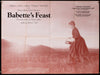 Babette's Feast British Quad (30x40) Original Vintage Movie Poster