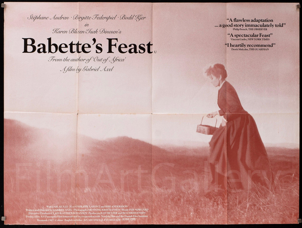 Babette&#39;s Feast British Quad (30x40) Original Vintage Movie Poster
