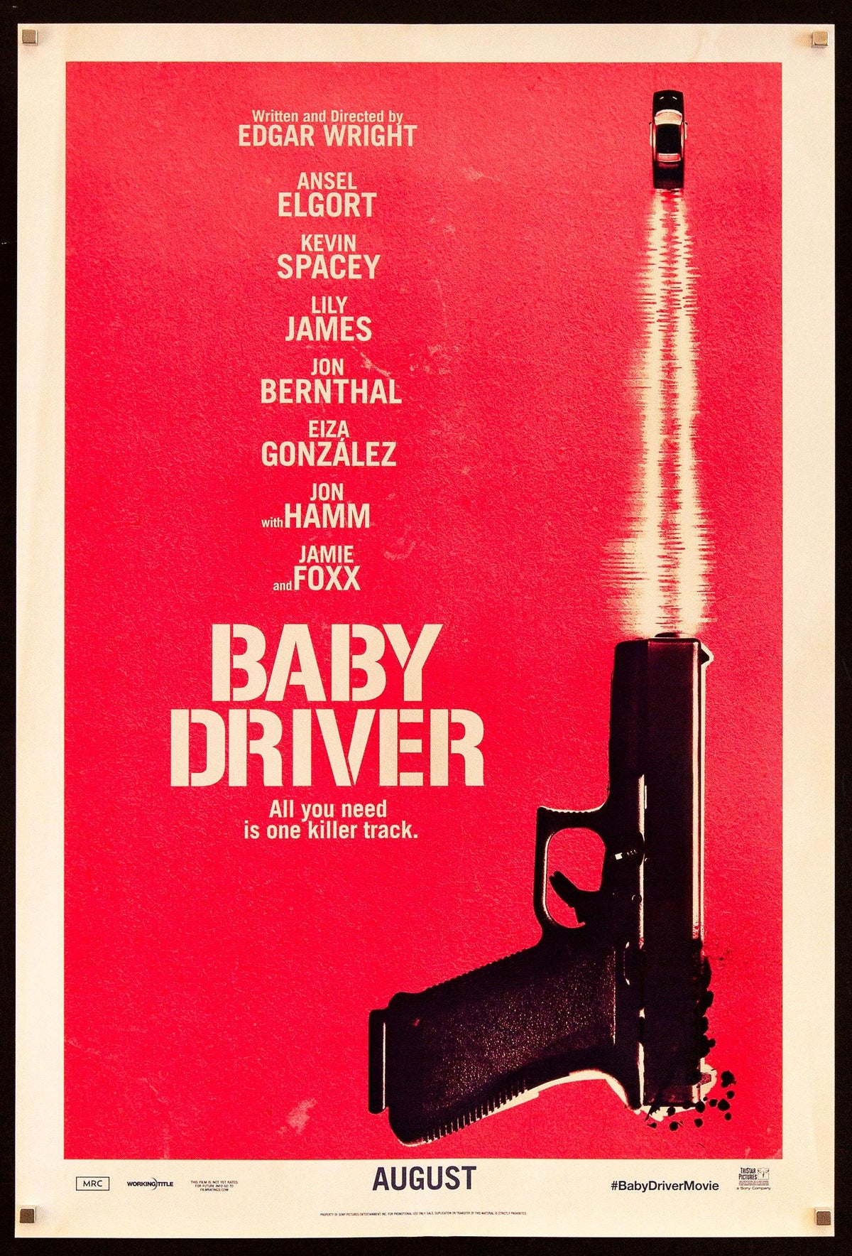 Baby Driver Original Vintage Movie Poster