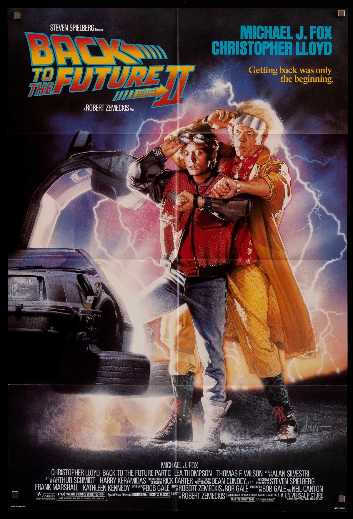 Back to the Future II 2 Original Vintage Movie Poster