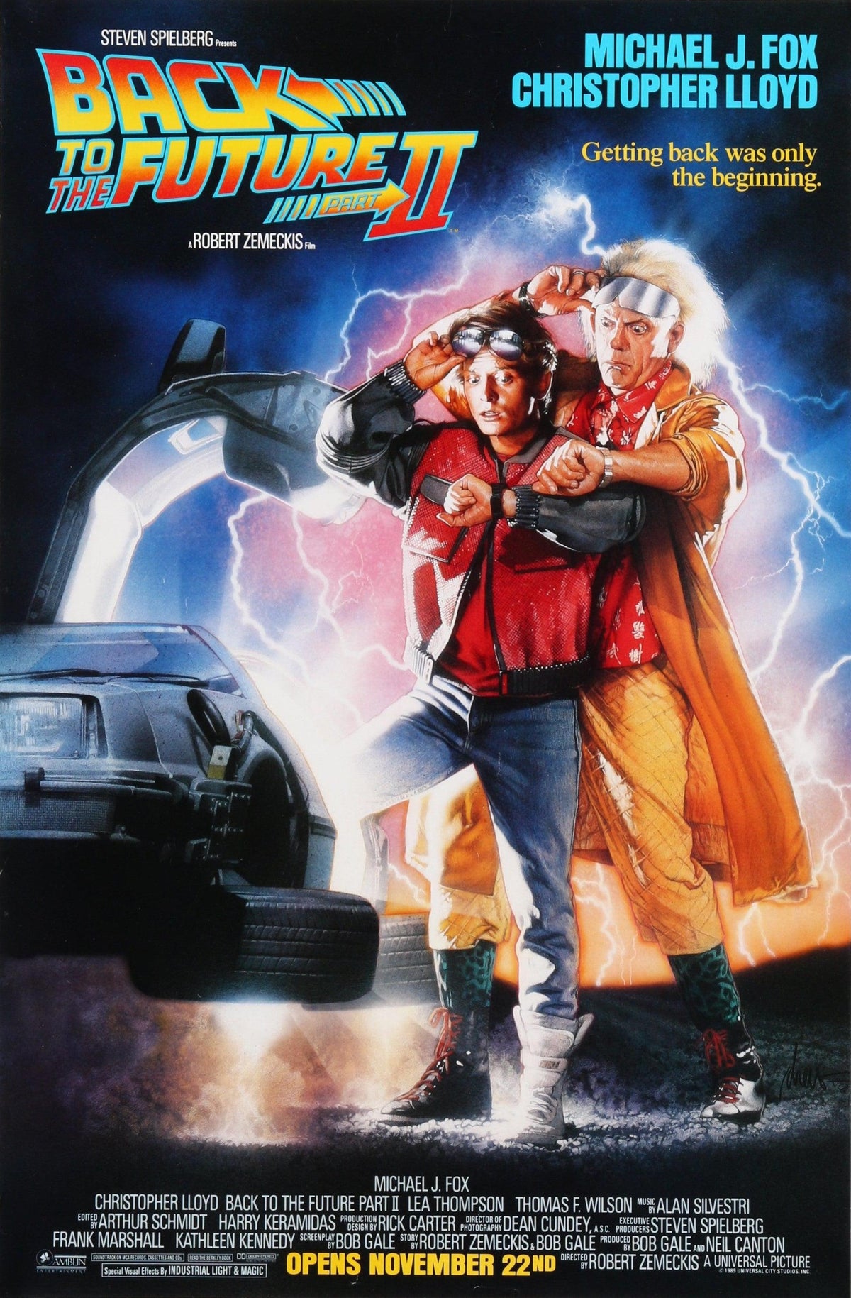 Back to the Future II 2 Original Vintage Movie Poster