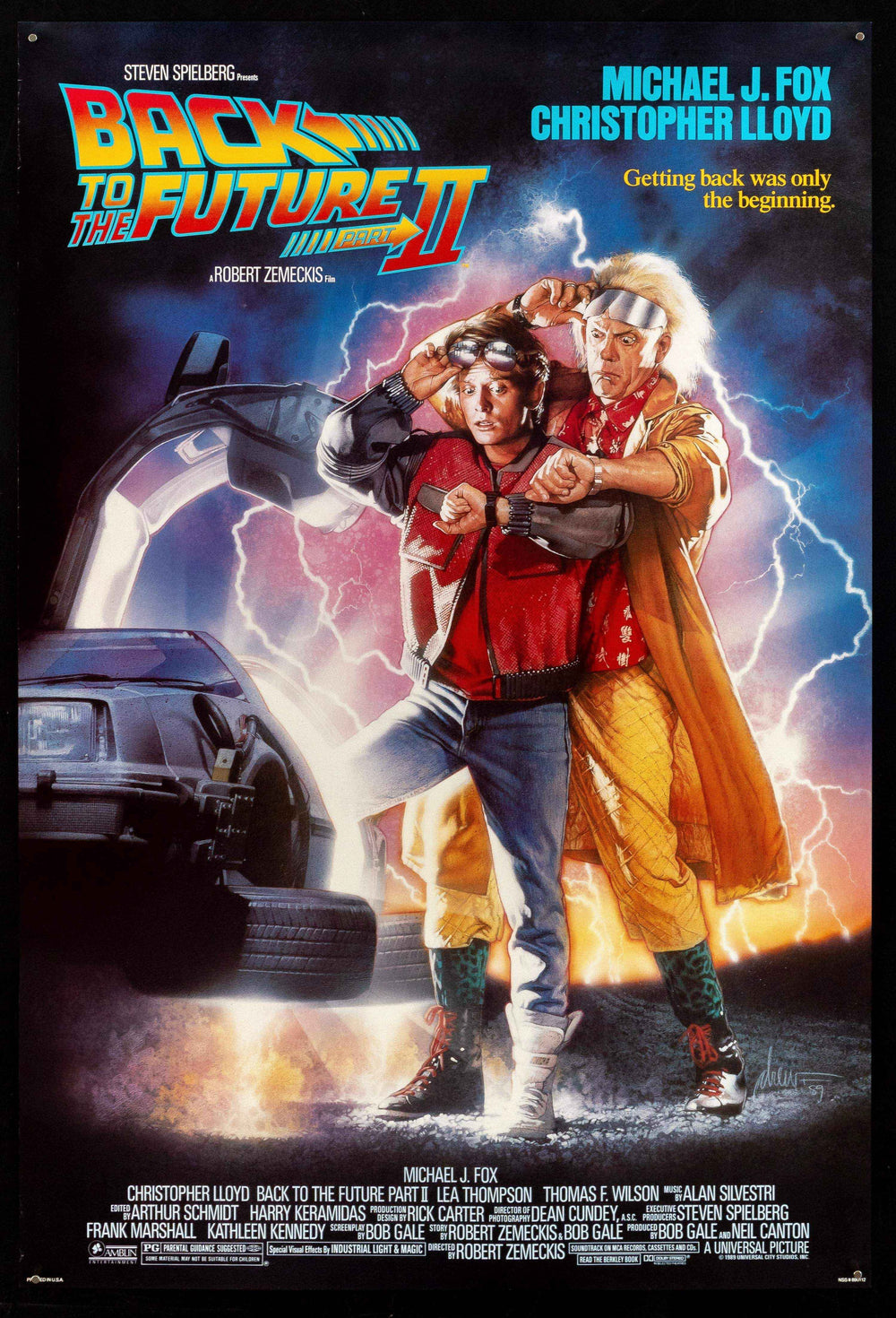Back to the Future II 2 Original Vintage Movie Poster