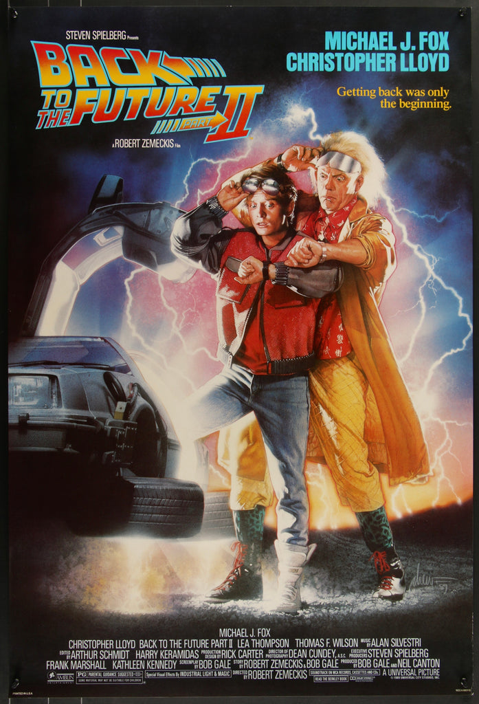 Back to the Future II 2 Original Vintage Movie Poster