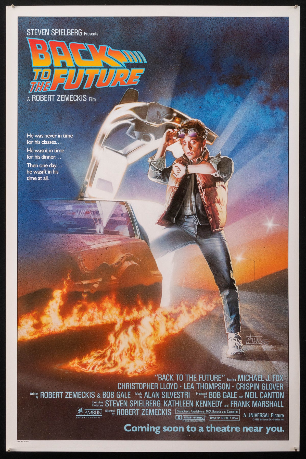 Back to the Future Original Vintage Movie Poster