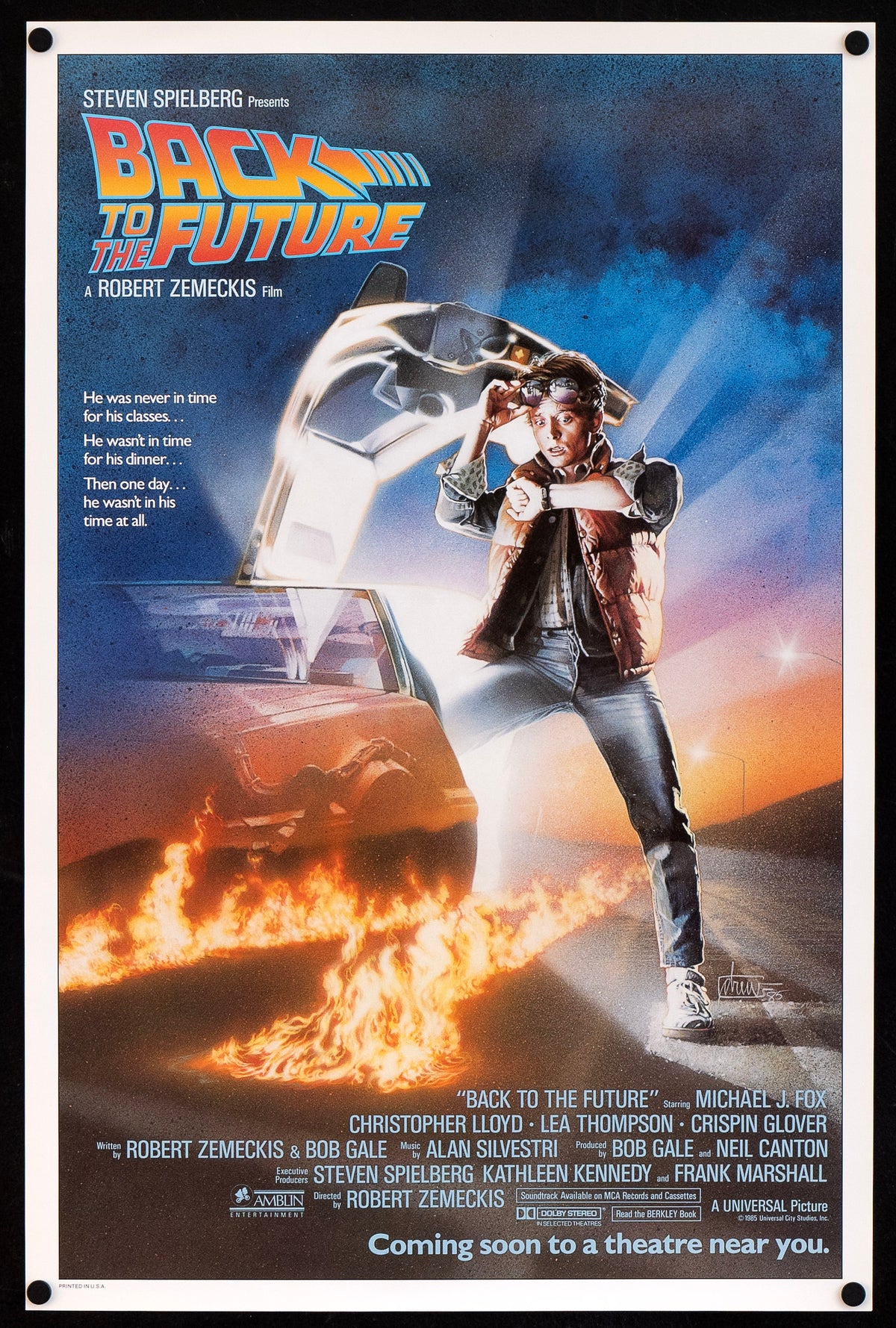 Back to the Future Original Vintage Movie Poster