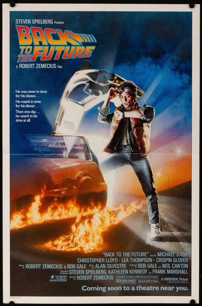 Back to the Future Original Vintage Movie Poster