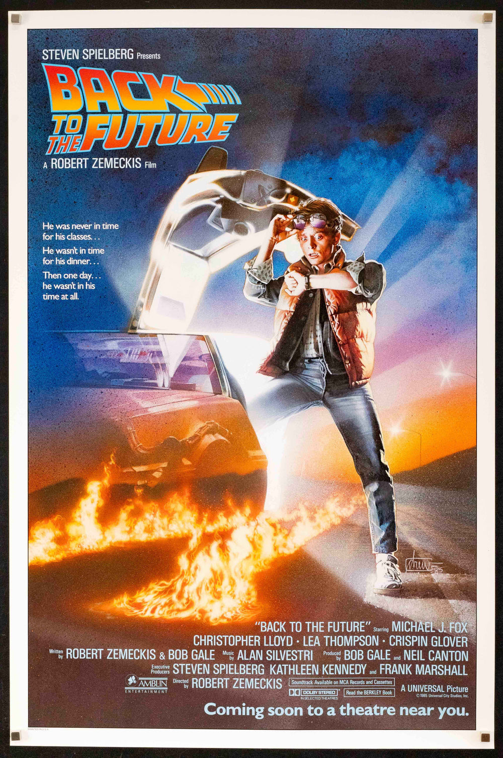 Back to the Future Original Vintage Movie Poster