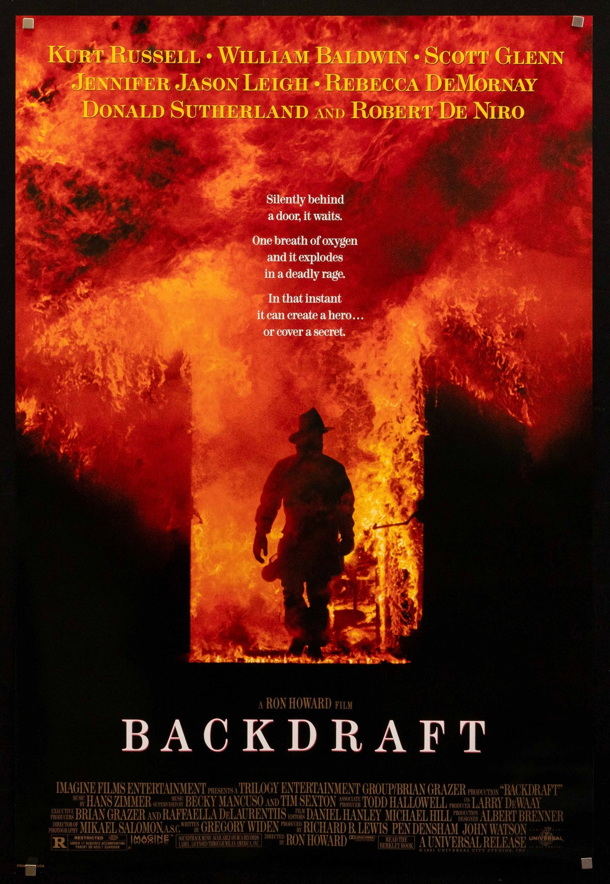 Backdraft Original Vintage Movie Poster