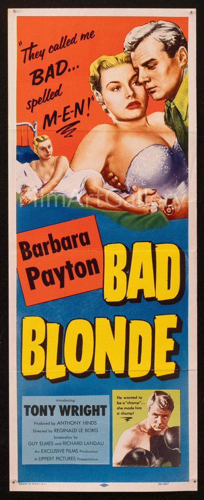 Bad Blonde Original Vintage Movie Poster