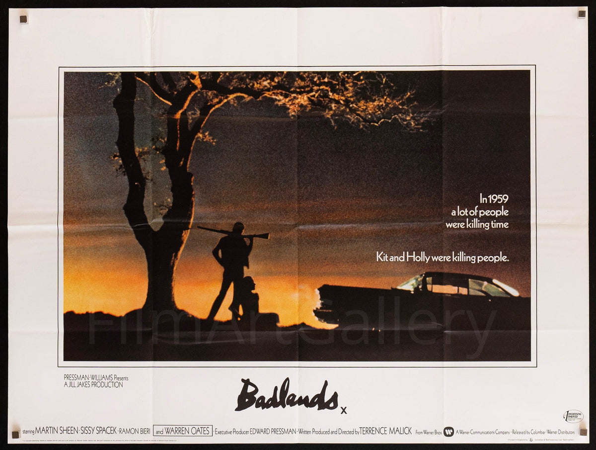 Badlands British Quad (30x40) Original Vintage Movie Poster