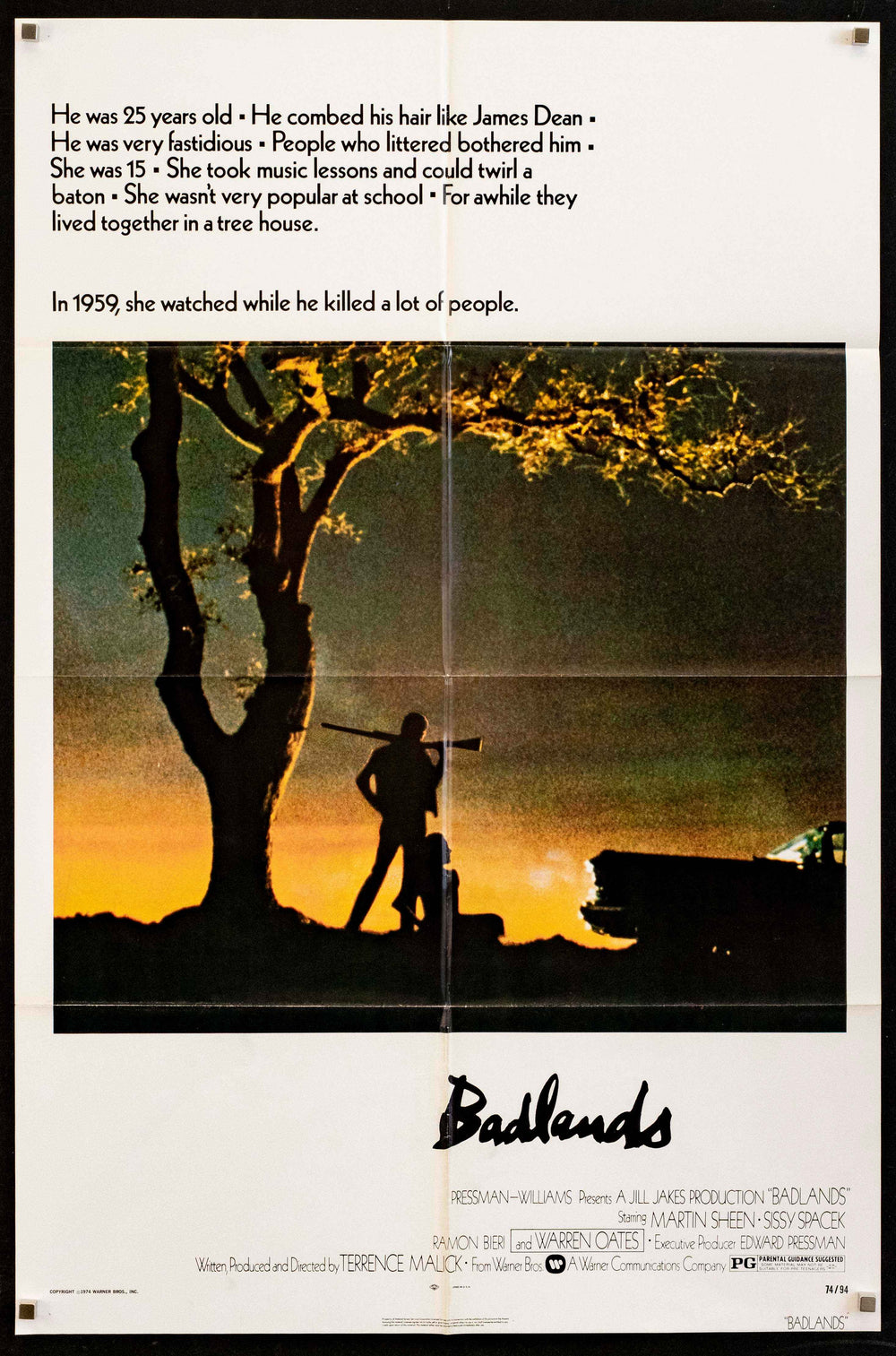 Badlands Original Vintage Movie Poster