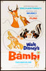 Bambi 1 Sheet (27x41) Original Vintage Movie Poster