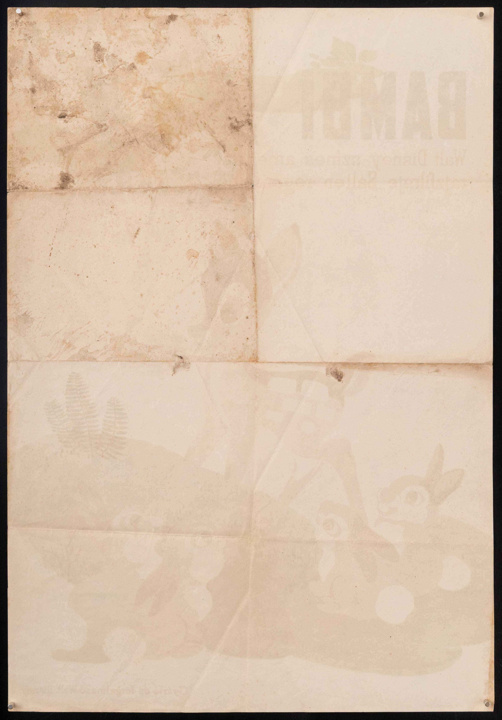 Bambi Original Vintage Movie Poster