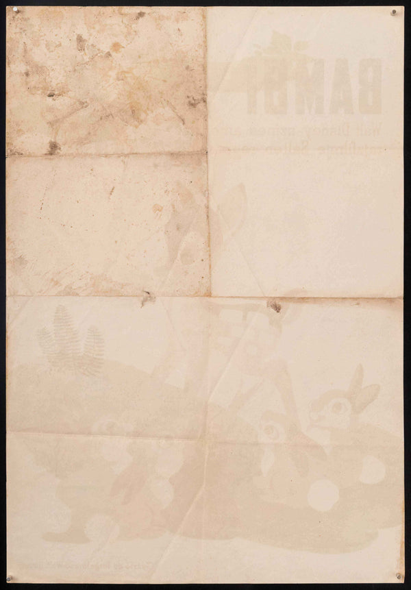 Bambi Original Vintage Movie Poster