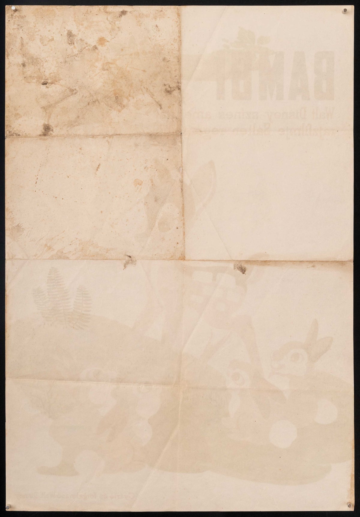 Bambi Original Vintage Movie Poster