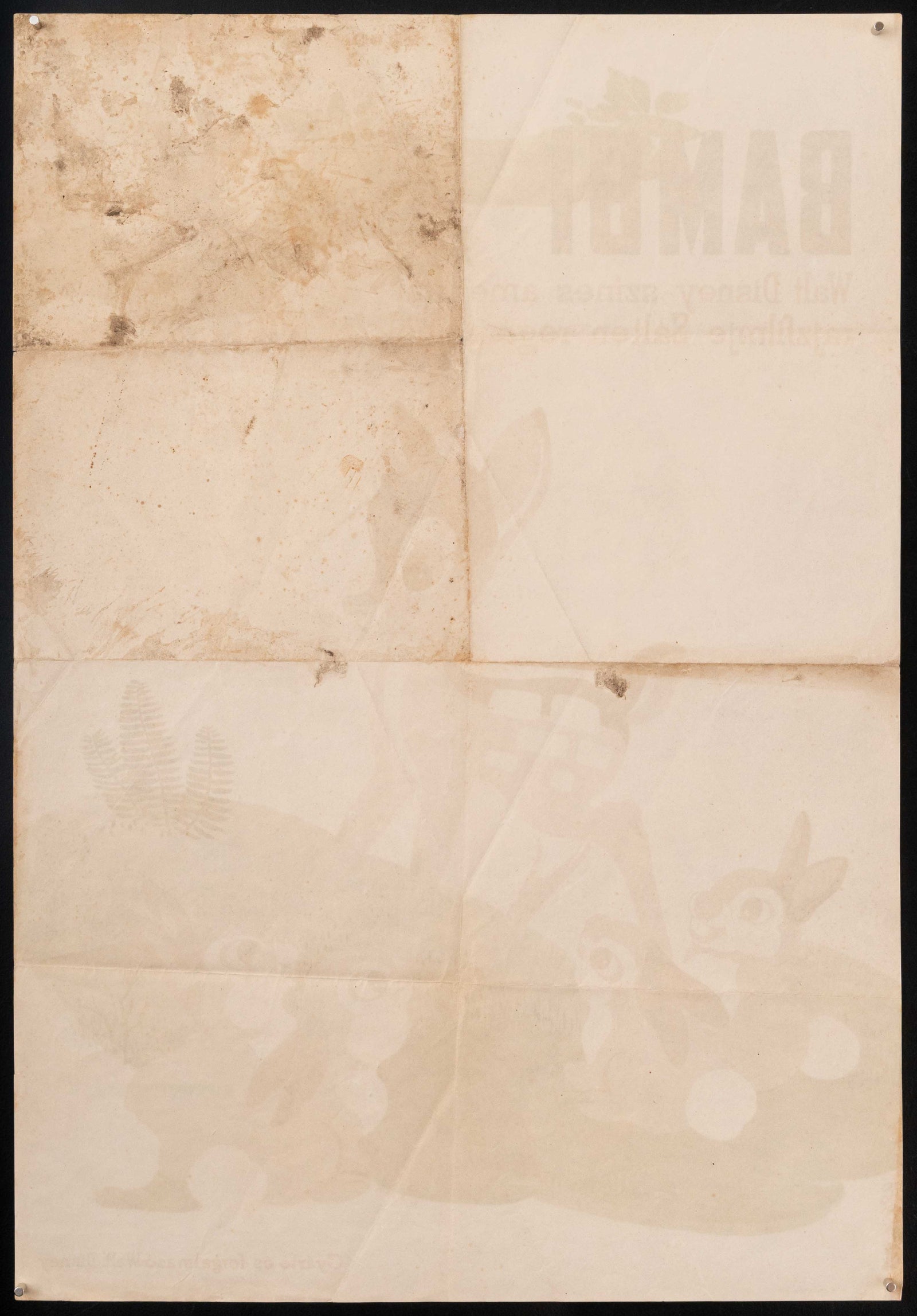 Bambi Original Vintage Movie Poster