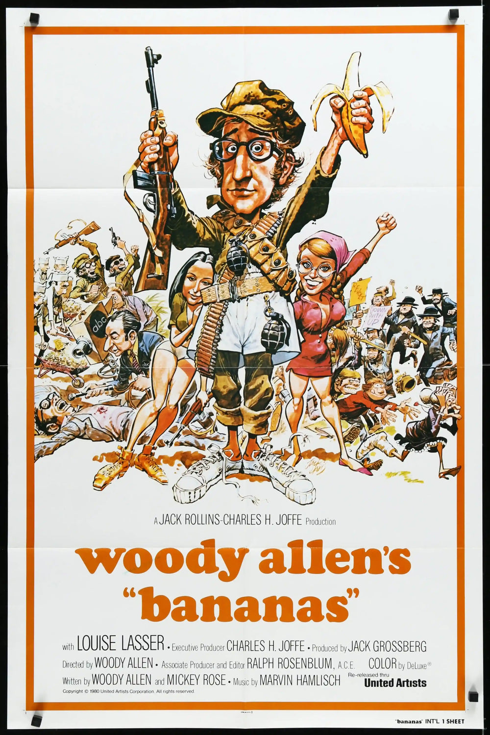Bananas Original Vintage Movie Poster